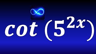 Derivada de cotangente de 5 elevado a 2x Función trigonométrica [upl. by Esilrac]