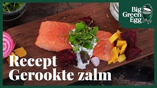 Gerookte zalm  Big Green Egg recept [upl. by Enelyam]