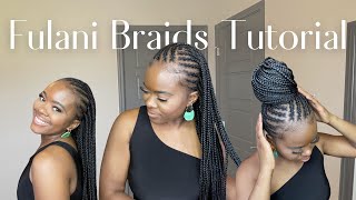 Fulani Braids Tutorial  How to do Fulani Braids [upl. by Lucille]