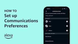 How To Set up Communications Preferences with Alexa  Amazon Echo [upl. by Wojak]