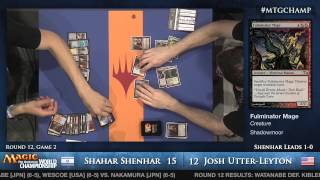 2013 Magic World Championship  Round 12 Modern  Shahar Shenhar vs Josh UtterLeyton [upl. by Bernard]