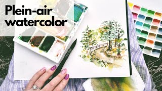 Watercolor pleinair painting tips [upl. by Naharba]