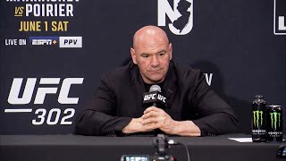 Dana White PostFight Press Conference  UFC 302 [upl. by Eseekram]