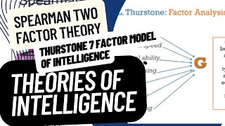 Theories of Intelligence in Psychology Spearman amp Thurstone Theory Urdu Hindi wellnessbyfarah [upl. by Vincenz]