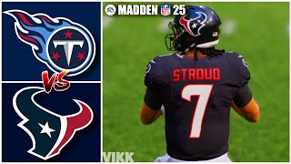 Titans vs Texans Week 12 Simulation Madden 25 PS5 [upl. by Tedd]