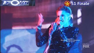 Zhavia sings quotOne Dancequot by Drake amp DJ Khaled says Im Fighting for you The Four Finale [upl. by Anerda883]