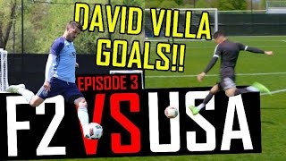 Shooting with David Villa  F2 VS USA [upl. by Naujtna102]