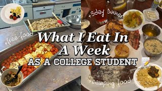 What I Eat in a Week As A College Student  Food Vlog [upl. by Wilson]