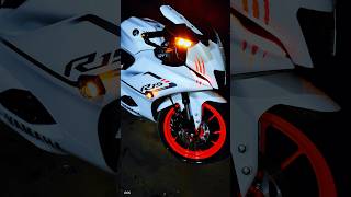 R15 V4 White Colur Modification r15 r15v4 bike shorts [upl. by Eenimod]