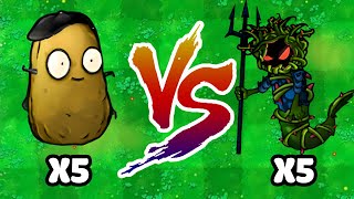 5 NUT IMITATOR vs 5 KARAKEN ZOMBIE Who Will Win PVZ Hybrid Challenge [upl. by Eelirak]