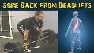 Back Soreness After Deadlifts [upl. by Arammat]