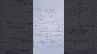 Fischer and Gassmann Indole Synthesisshortsfeed ytshorts shortsfeed [upl. by Sineray]