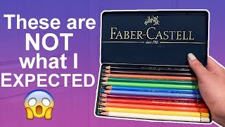 THESE PENCILS ARE NOT WHAT I EXPECTED Faber Castell Polychromos Review amp Test [upl. by Artekal]