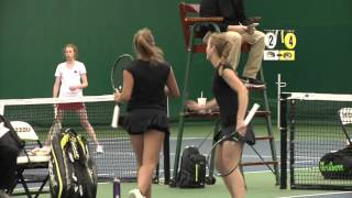 HIGHLIGHTS Tennis Opens Up 2016 Season at Home with a Double Header [upl. by Atir]