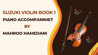 Suzuki Violin Book 1 piano accompaniment Minuet no3 Metronome 90 [upl. by Dorice786]