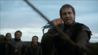 Edmure Tully misses his shots but hits Rhaegal instead [upl. by Hourihan588]