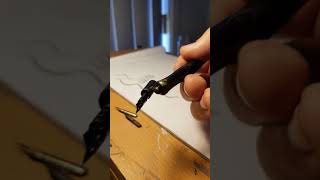 Creating a super handy spring reservoir for copperplate nibs [upl. by Gahl]