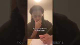 COMPREHENSION ORALE DANGLAIS BE LIKE 🤣😭 fypviralシ tiktok humour fun repost shortsviral fyp [upl. by Apollus]