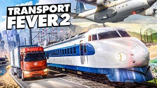 TRANSPORT FEVER 2 1 Bau der ersten EISENBAHNSTRECKE  Gameplay der EisenbahnSimulation [upl. by Pattin]