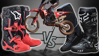 Fox Instinct 20 vs Alpinestars Tech 10  TRACK TESTED [upl. by Enitsirhc967]