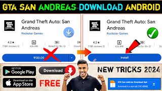 😍How to download gta san andreas on android 2024  gta san andreas download android play Store [upl. by Gnel]