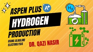 Hydrogen Production Aspen plus Alkaline Electrolysis Model [upl. by Rebe89]