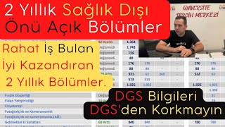 YKS Tercih TYT Puanı ile Tercih yapılabilecek önü açık bölümler ve DGS Sınavı bilgileri [upl. by Delahk]