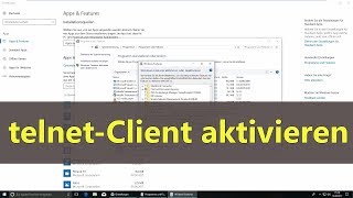 Windows 10 TelnetClient aktivieren [upl. by Aleydis]