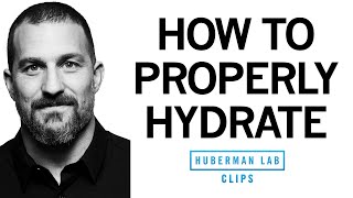 How to Properly Hydrate amp How Much Water to Drink Each Day  Dr Andrew Huberman [upl. by Paz183]