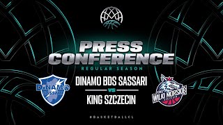 Banco di Sardegna Sassari v King Szczecin  Press Conference  BCL 202324 [upl. by Eidaj]