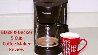 Black and Decker Coffee Maker Review  DCM600W 5Cup Drip Coffeemaker [upl. by Ivers712]