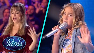 Amazing Kid Singer Gets Judges Dancing In Idol Audition [upl. by Tiffy]