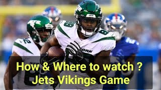 how to watch the jets Vikings game  Where to watch new york jets vs Minnesota Vikings  channel [upl. by Palla862]