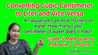 Converting Cubic Centimeter to Liters and Vice Versa math mathematics [upl. by Spatz]