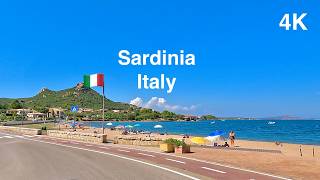 Italy 4K  Scenic Drive  Sardinia  Mountain landscapes Waterfront scenery [upl. by Airbas]