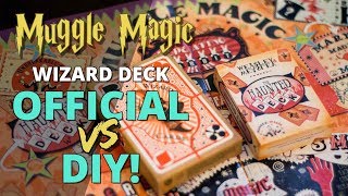 Harry Potter Wizard Card Deck Comparison  OFFICIAL VS DIY [upl. by Nilyram]