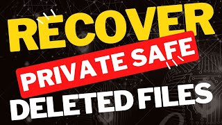 Recover private Safe Deleted Files  private Safe se delete hua data kaise recover kare [upl. by Etteuqal763]