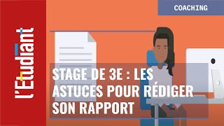 Stage de 3e  comment bien rédiger son rapport [upl. by Ayela786]