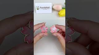 【動画レシピ】レジンで作った桜のスタッドピアス。作り方は簡単です、試してみてください。ピアス手作りピアス耳飾り スタッドピアスお花桜さくら桜の花フラワー手作りアクセサリー [upl. by Seiuqram]