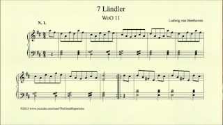 Beethoven 7 Ländler WoO 11 No 1 [upl. by Lasky614]