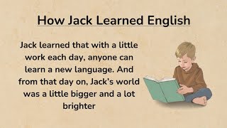 How Jack Learned English ⭐️ stories  Learn English [upl. by Kaete]