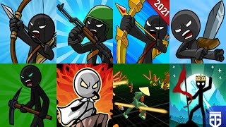 Stick War Legacy vs War Legend vs Modern War vs Hero Wars Stickman Defence Battle 8 Stickman Games [upl. by Aceber494]