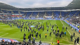 Reading Fans Invade Pitch To Protest Against Club Ownership [upl. by Siuqcram339]