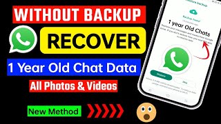 Restore Whatsapp Chat without Backup  how to restore whatsapp messages on android  WhatsApp Chat [upl. by Kcirddes568]