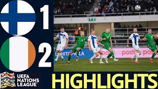 Finland vs Ireland 12 Extended Highlights  UEFA Nations League 2024 [upl. by Skvorak473]