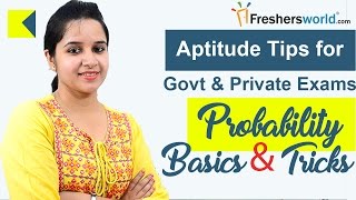 Aptitude Made Easy  Probability  Basics and Tricks  Part 1 Math Tricks for Govt Exams [upl. by Halfdan]