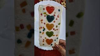 Heart ❤️ jelly white chocolate 🍫 😋 shorts youtubeshorts viralvideo trending [upl. by Aikaz]