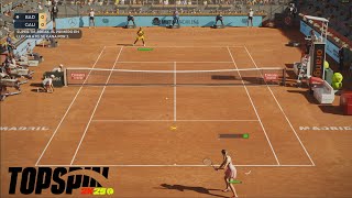 Topspin 2k25 PC  Paula Badosa VS Coco Gauff  MADRID OPEN  Very Hard  Gameplay [upl. by Pleione]