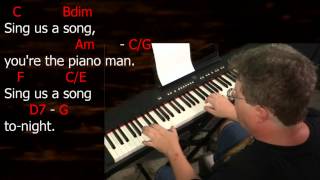 Learn to Play quotPiano Manquot by Billy Joel Key  C Major [upl. by Atinahs]