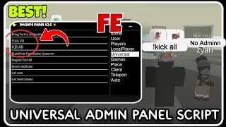 FE  Universal ADMIN Panel Script  ROBLOX SCRIPTS  Super OP Trolling Script  2024 [upl. by Fanestil442]